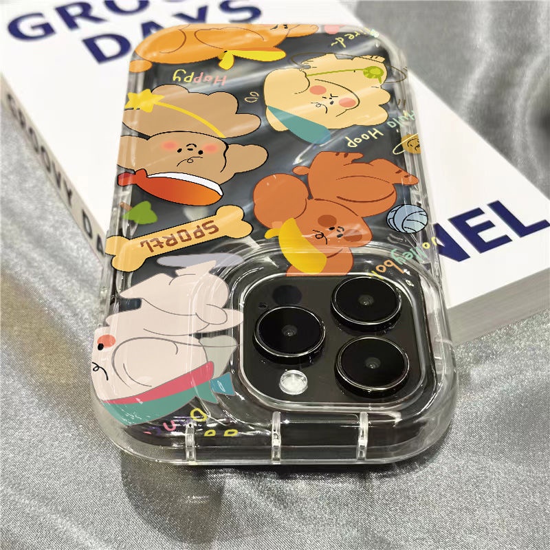 Ốp điện thoại iPhone14promax gấu chơi đáng yêu Ốp mềm 1312/11 táo 7/8Plus trong suốt xr/Ins WFG9