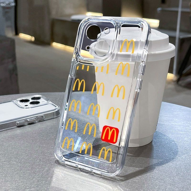 Ốp Điện Thoại Mềm Trong Suốt Chống Sốc Hình Mcdonald 'S M Kee 1378plusxrxiPhone14Pro 12 Apple 11 O46L