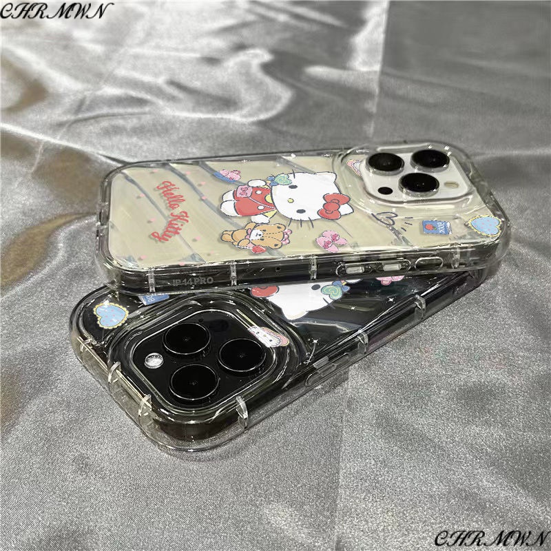 Ốp Điện Thoại Mềm Trong Suốt In Hình Gấu Hoạt Hình Dễ Thương Cho Iphone 7iphone14promax / 8 11 / xr / 1312