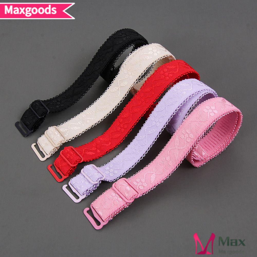 MAXG Set 2 Cặp Dây Áo Ngực Co Giãn Có Thể Tháo Rời Thêu Họa Tiết Xinh Xắn