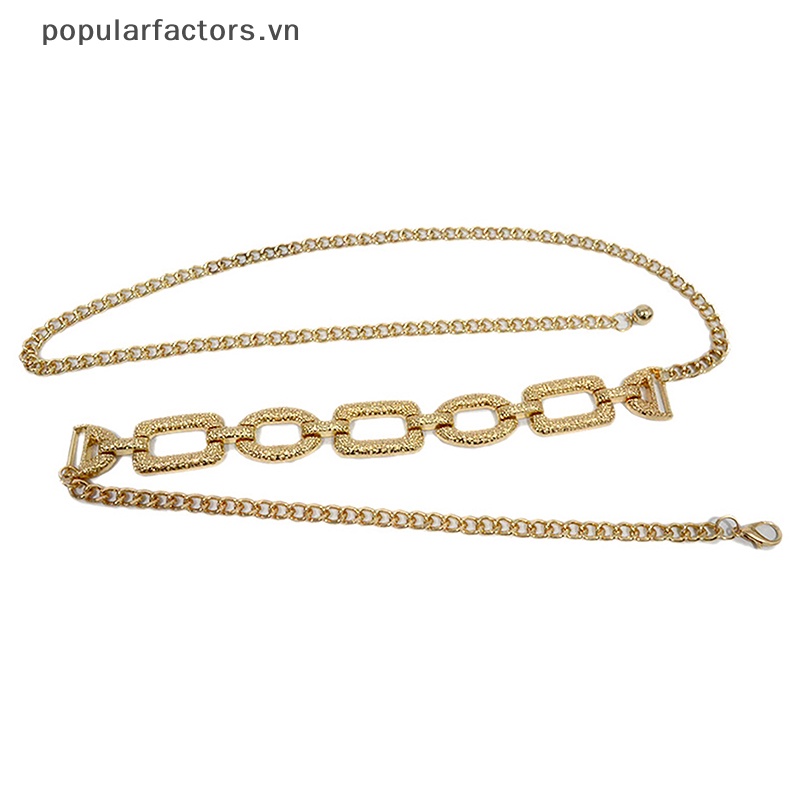 Thắt Lưng Dây Xích Kim Loại Ôm Dáng Thời Trang Mùa Hè Dễ Phối Đồ Cho Nữ