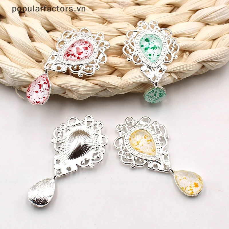 Ghim Cài Áo Bằng Bạc 48X26MM Dùng Trang Trí Tiệc Cưới DIY