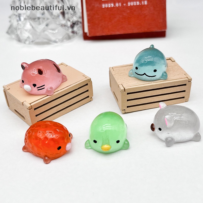 Bộ 5 Phụ Kiện Trang Trí Góc Dạ Quang Bằng Nhựa Resin DIY