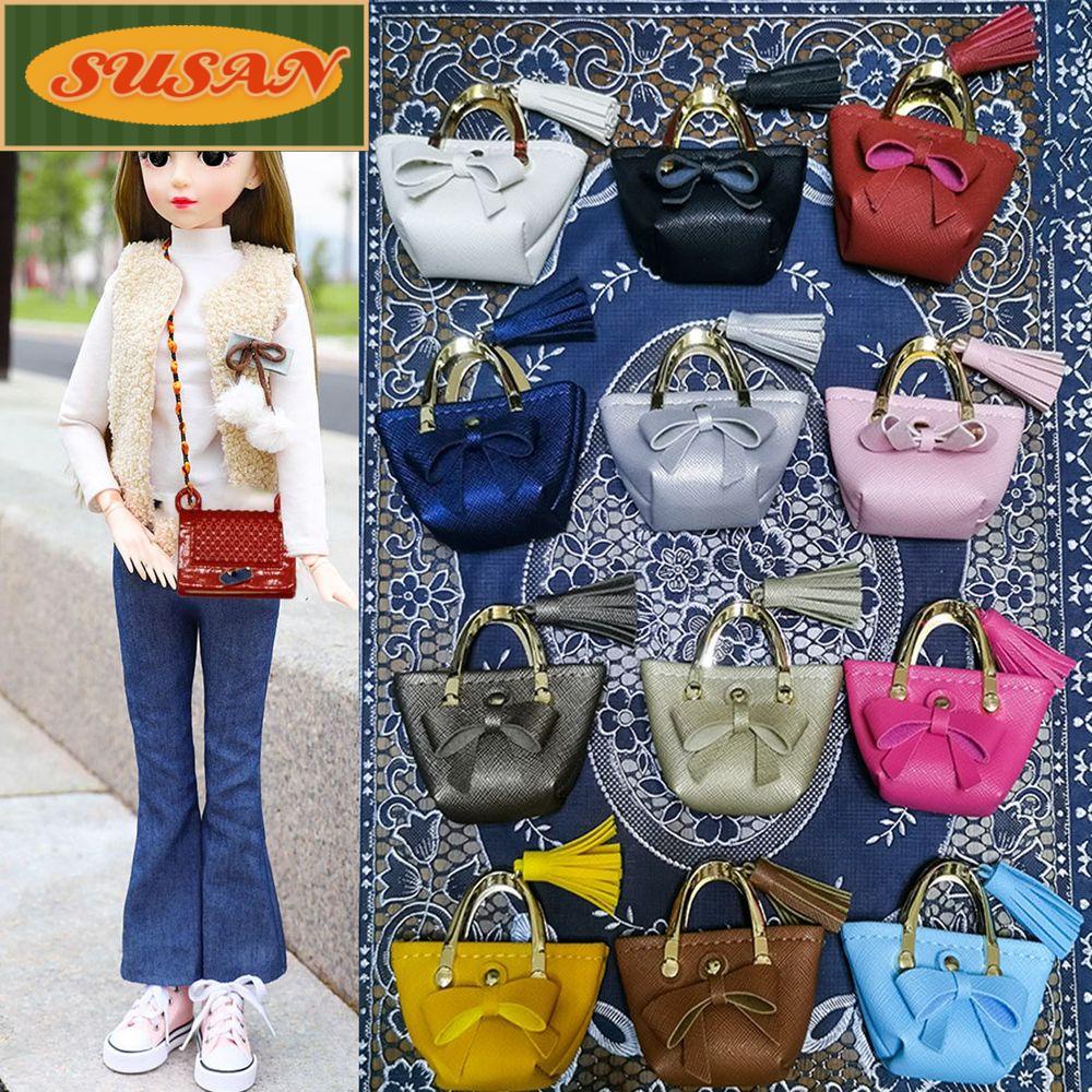 SUSANS Túi Xách Da PU Thời Trang Cho Búp Bê Tỉ Lệ 1 / 6