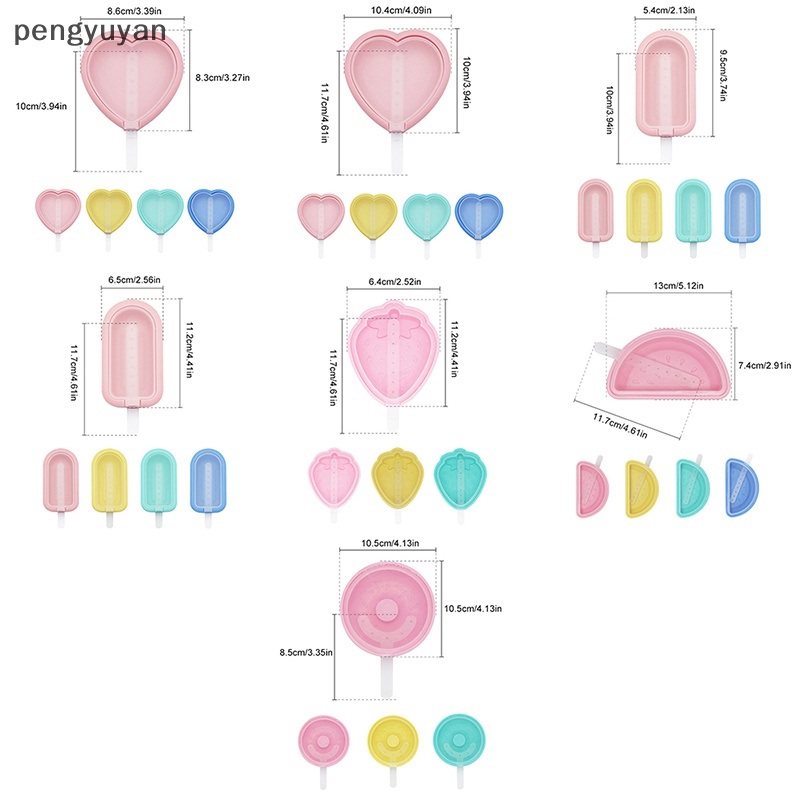 Khuôn Làm Kem Que Có Thể Tái Sử Dụng Tiện Lợi