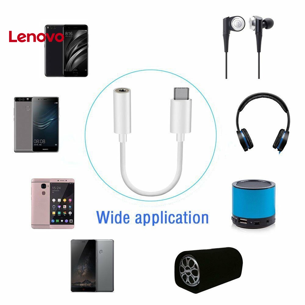 Set 2 Dây Cáp Âm Thanh Chuyển Đổi Từ Đầu Cắm Type C Sang Ổ Cắm 3.5mm Chuyên Dụng