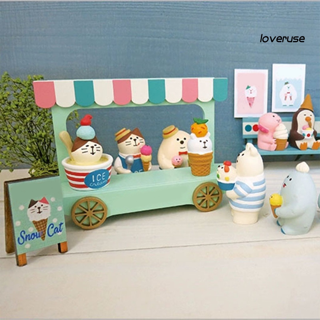 Mèo Kitty Xinh Xắn Bằng Nhựa Resin Trang Trí Bàn Làm Việc