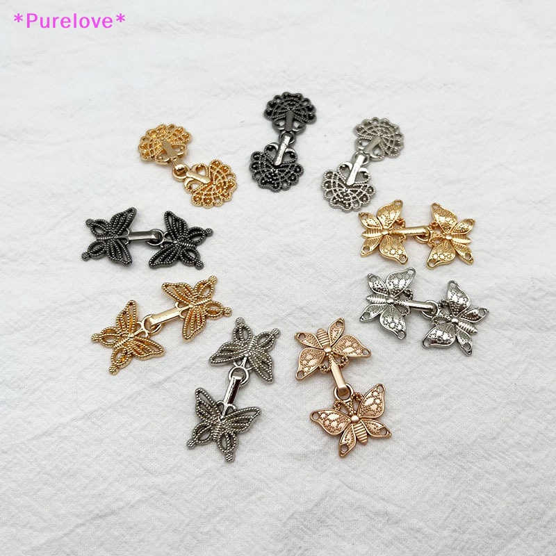 Purelove &gt; Nút Cài Áo Bằng Kim Loại Phong Cách Hanfu Tang Dành Cho Búp Bê Ming Tự Làm Thủ Công Hàng Mới