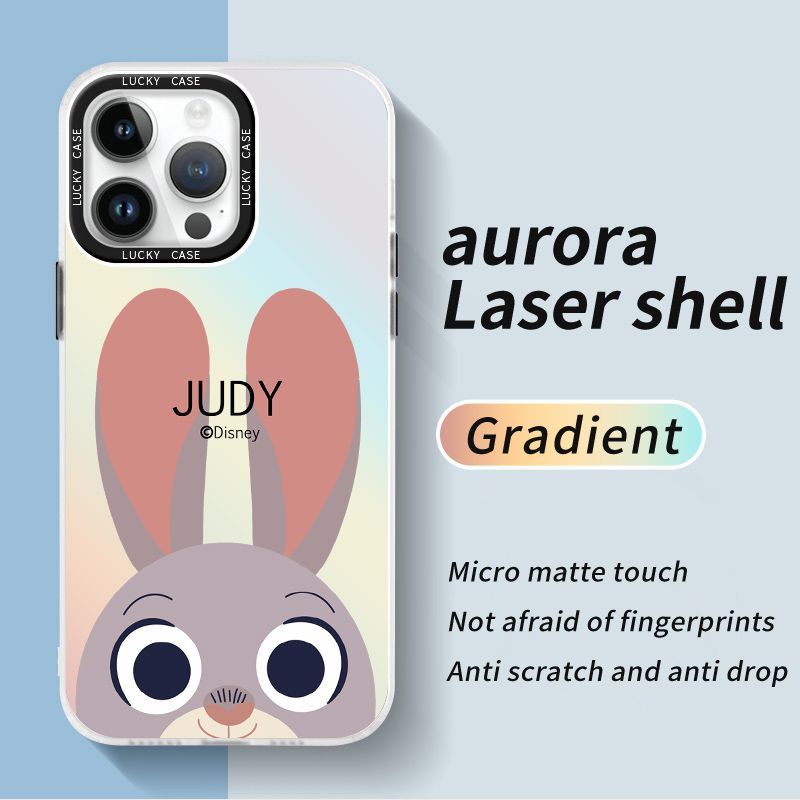 Ốp Điện Thoại Màu Laser Họa Tiết Thỏ Dễ Thương Cho Iphonexr12678Plus 1314 KQ8Z