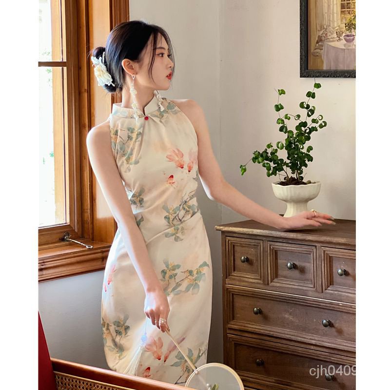 Đầm Sườn Xám Cách Tân Thiết Kế Mới Thời Trang Theo Phong Cách Trung Hoa