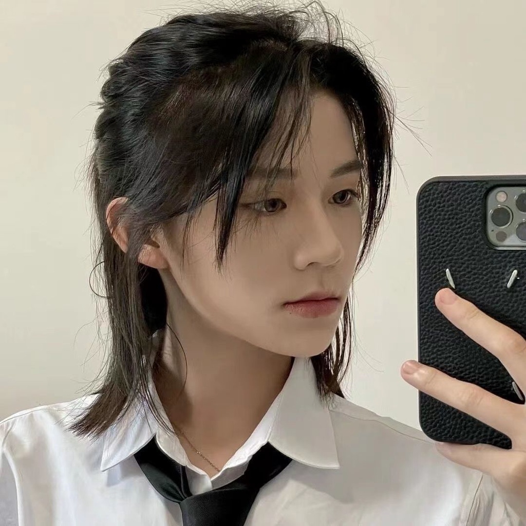 Bộ Tóc Giả Dài Trung Bình Phong Cách Samurai Nhật Bản Tự Nhiên Cho Nam