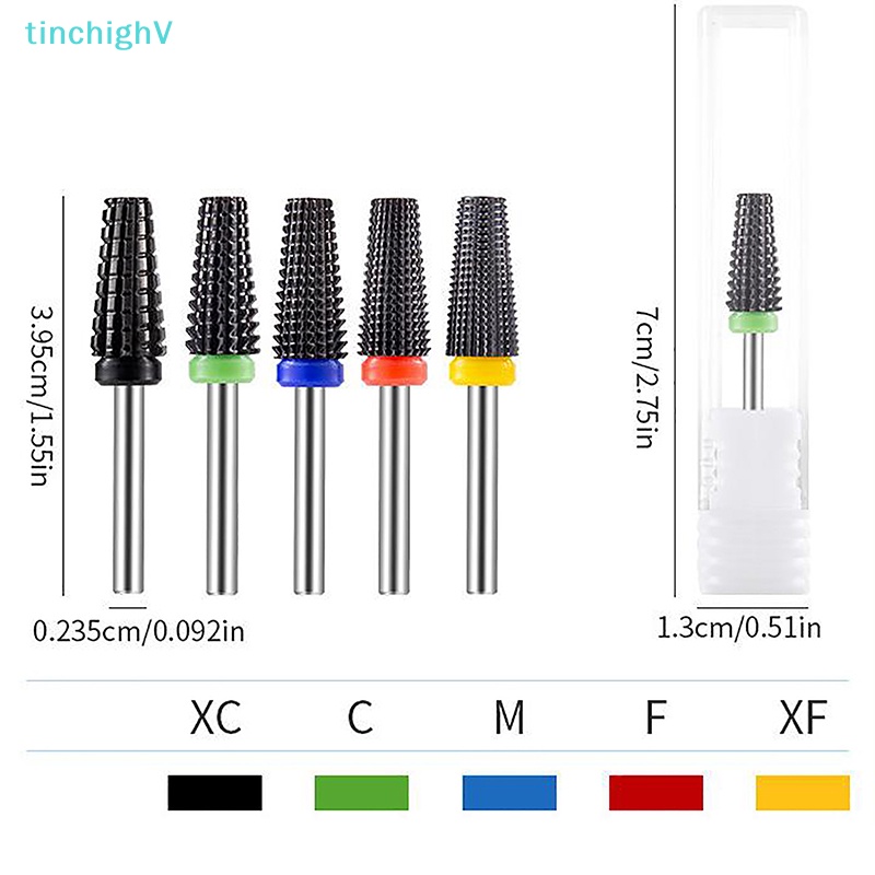 Đầu Mài Đánh Bóng Móng Tay Bằng Sứ Màu Đen Chuyên Dụng