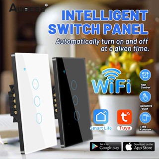 Tuya Công tắc đèn Wifi Công tắc cảm ứng trên tường (cần Trung lập) Điều khiển bằng giọng nói (còn hàng) 【searson 