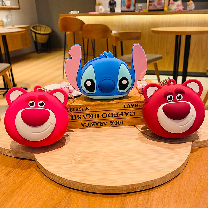 Xilan Móc Khóa / Túi Xách / Móc Khóa / Tiền Xu Hình Gấu Dâu Tây Hoạt Hình