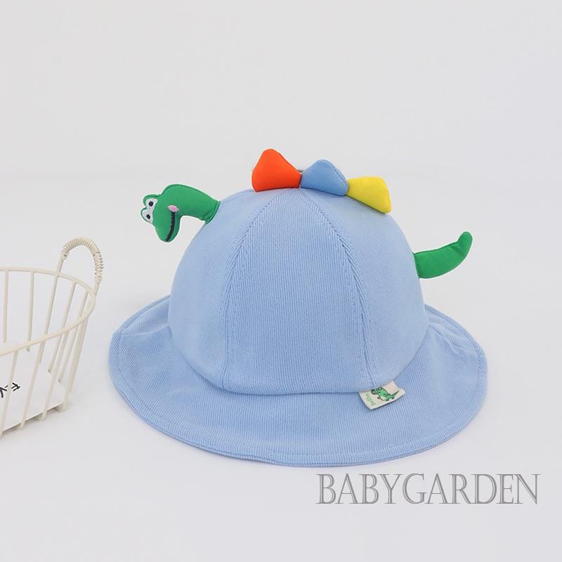 Mũ Tai Bèo Vành Rộng Họa Tiết Khủng Long Thời Trang Mùa Hè Cho Bé 1-2 Tuổi