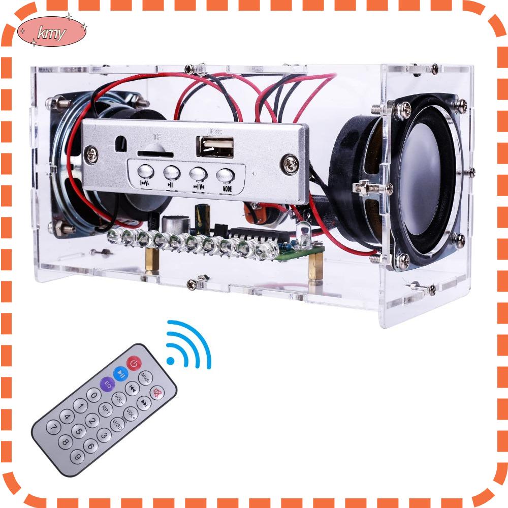 KRNY Bộ Loa Bluetooth Bằng Acrylic Trong Suốt Hình Chữ Nhật Dùng Tập Hàn