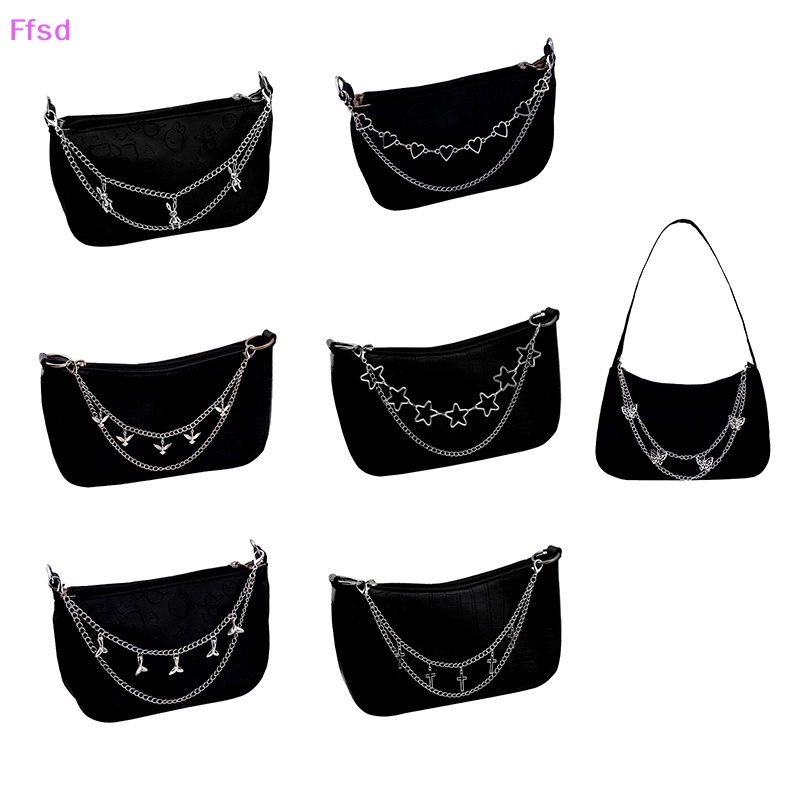 {Ffsd} Dây Xích Kim Loại Nhiều Lớp Mặt Hình Thỏ Ngôi Sao Năm Cánh Phụ Kiện Túi Xách Đeo Vai DIY Bán Chạy *
