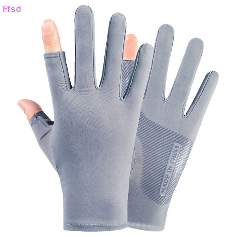{Ffsd} Mới Găng Tay Lái Xe Mô Tô Thể Thao Chống Trượt Băng Lụa Mỏng Thoáng Khí Cảm Ứng Màn Hình Cảm Ứng Chống Tia Uv Bả