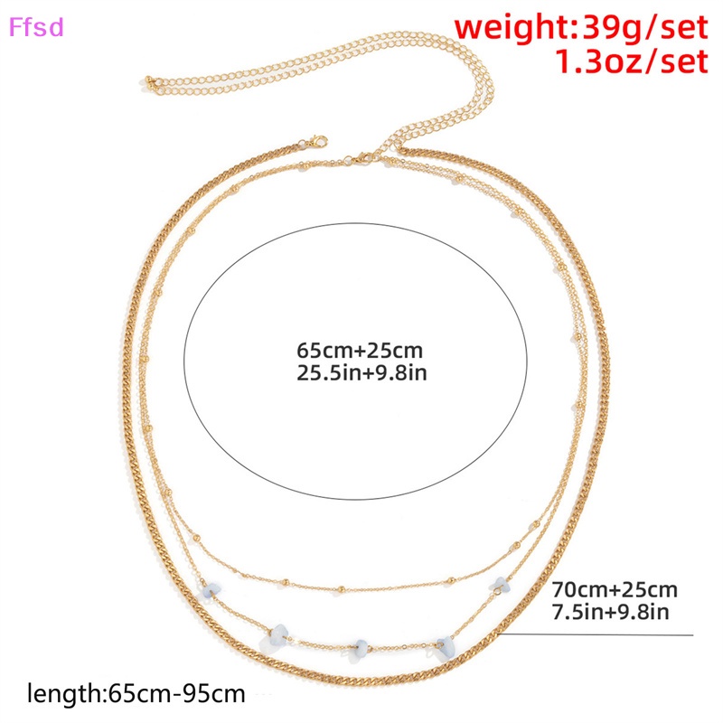 {Ffsd} Dây Đeo Thắt Lưng Nhiều Lớp Bằng Đá Opal Tự Nhiên Trang Sức Bikini Cho Nữ * Bán Chạy