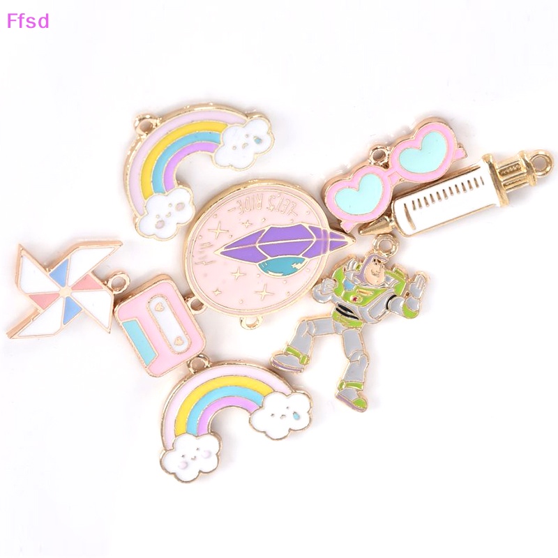 {Ffsd} Set 10 Mặt Dây Chuyền Hợp Kim Tráng Men Hình Cối Xay Gió Làm Trang Sức Thủ Công DIY Bán Chạy