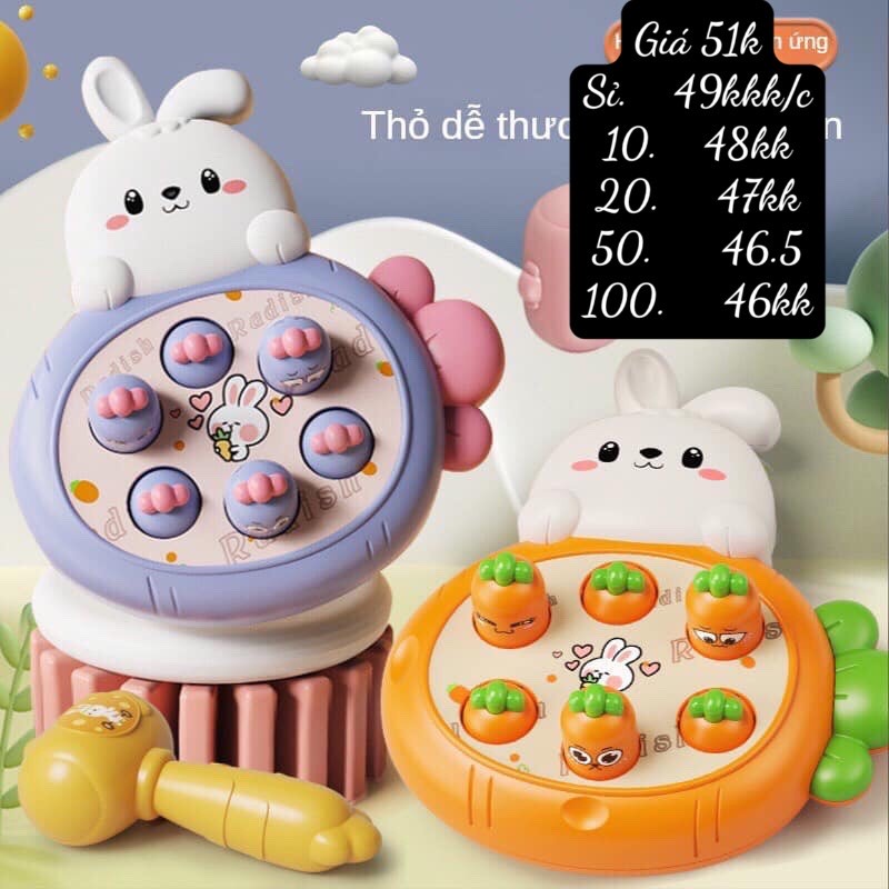 (Bán buôn-chuyên sỉ) Đồ Chơi Thỏ Đập Cà Rốt