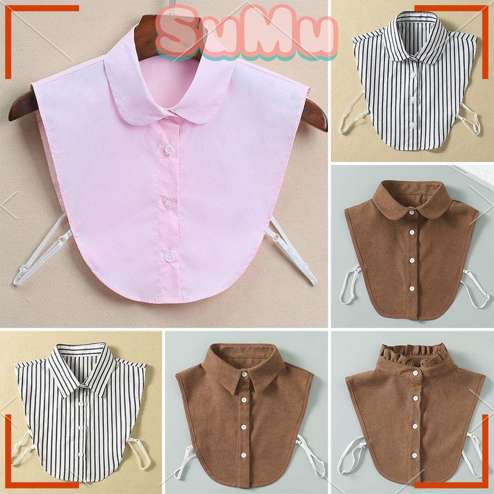 SUMU Cổ Áo Rời Chất Liệu Cotton Cho Nữ