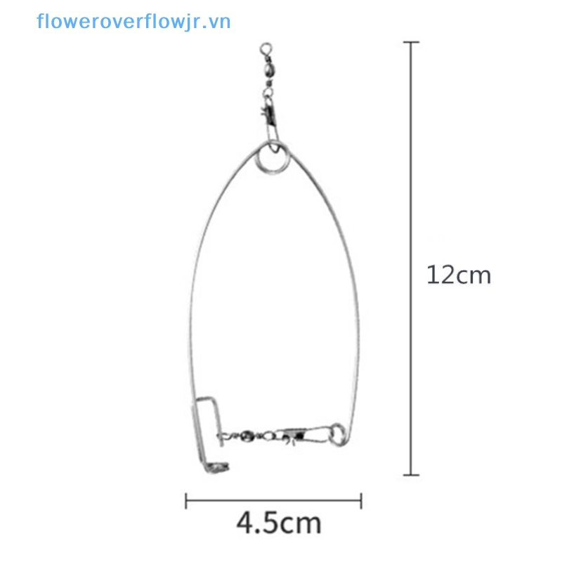 5 Móc Lò Xo Câu Cá Tự Động Bằng Thép Không Gỉ