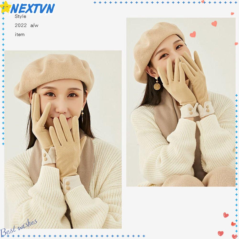 NEXTVN Găng Tay Nhung Thể Thao Giữ Ấm Cho Nữ