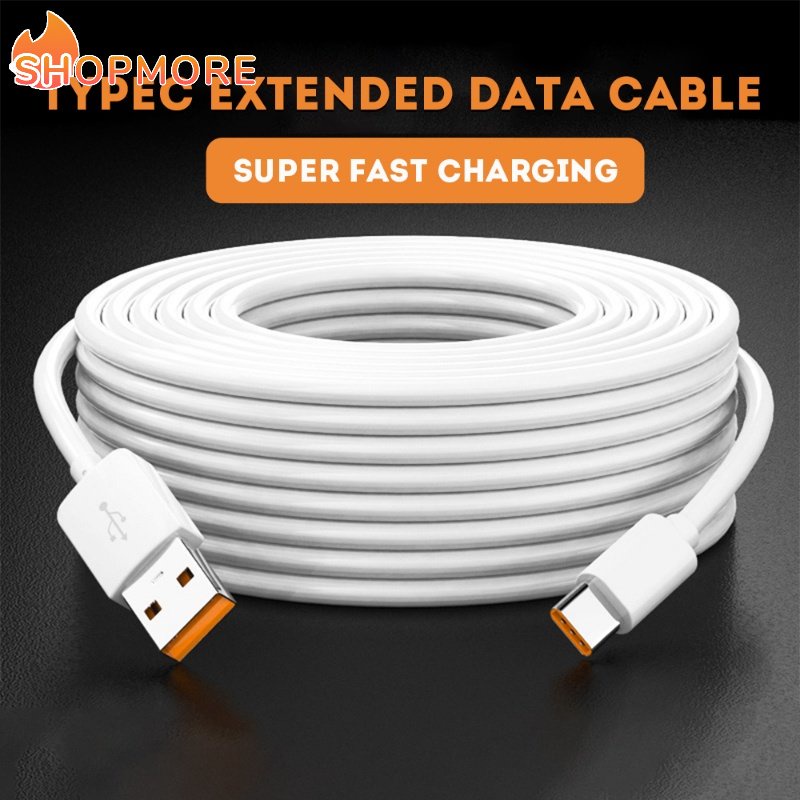 Dây Cáp Sạc USB Loại C Màu Trắng Siêu Bền Tiện Dụng Cho Điện Thoại / Máy Tính Bảng