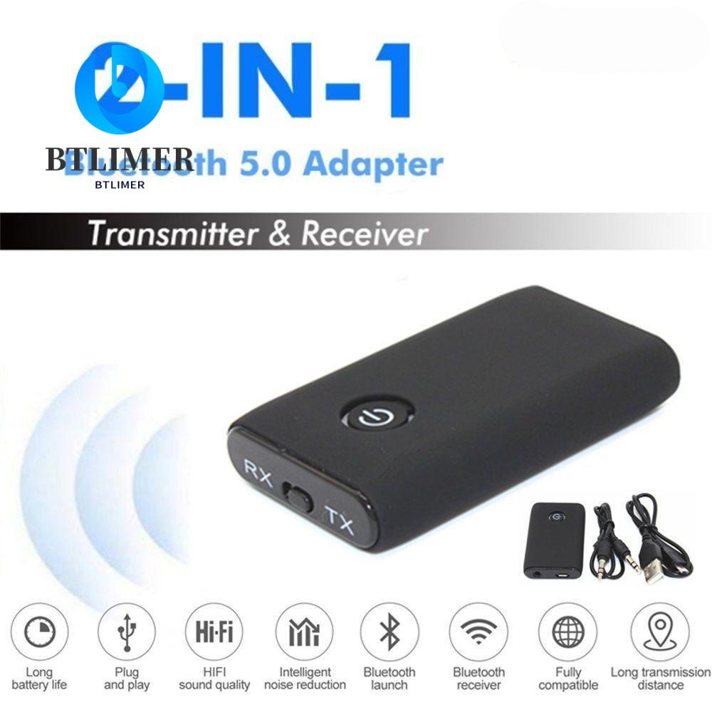 BTLIMER Bộ ChuyểN ĐổI Âm Thanh Bluetooth 5.0 2 Trong 1 AUX 3.5mm