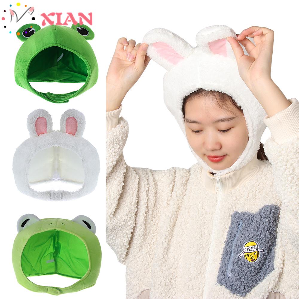 XIANTIN Mũ Beanie Họa Tiết Mắt Ếch / Thỏ Dễ Thương Thời Trang Thu Đông Cho Nữ