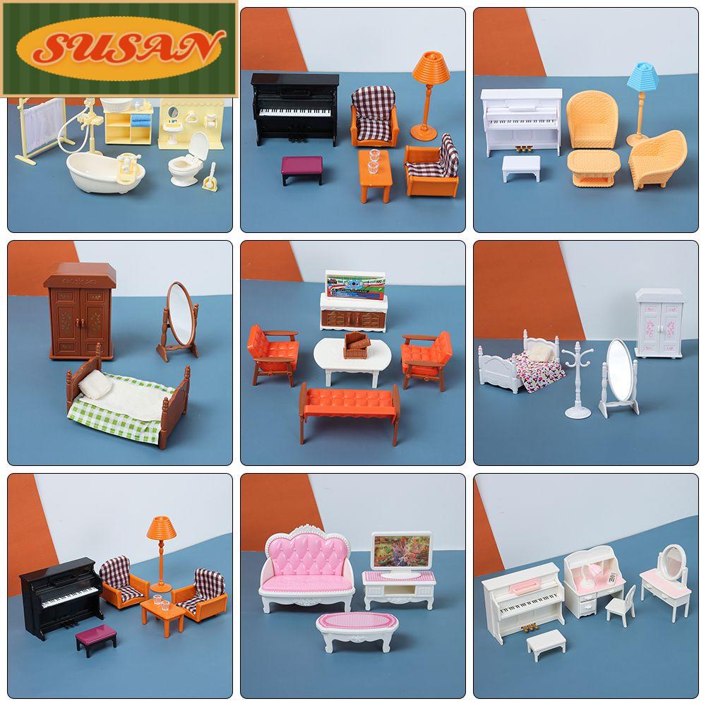 SUSANS 1 Bộ Nội Thất Mini Tỉ Lệ 1: 12 Cho Nhà Búp Bê