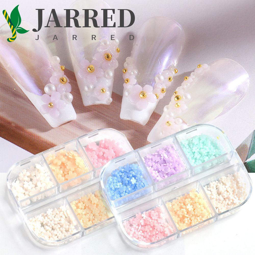JARRED Phụ Kiện Trang Trí Móng Nghệ Thuật DIY Hình Hoa Màu Sắc Gradient Thanh Lịch Dành Cho Nữ