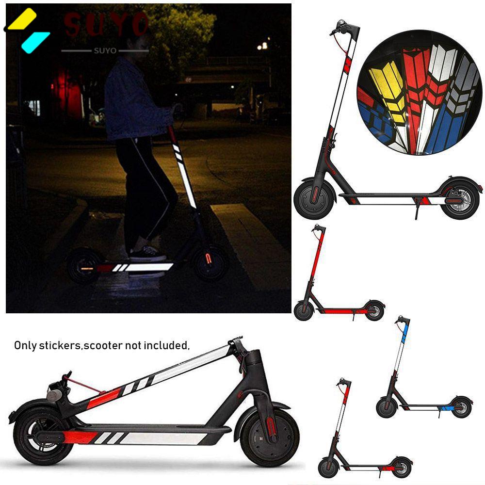 SUYO 1 Bộ Miếng Dán Phản Quang Chất Lượng Cao Trang Trí Ván Trượt Xiaomi Mijia M365