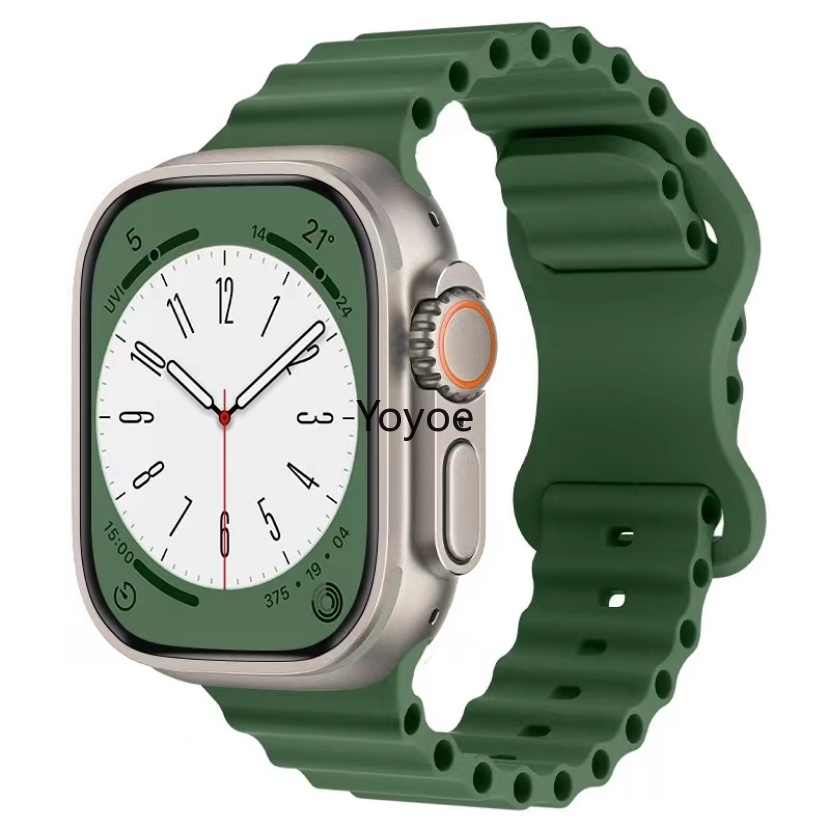 Dây Đeo Bằng Silicone 49mm / 45mm / 44mm / 42mm 41mm / 40mm / 38mm Cho iWatch Ultra Series 8 7 6 5 4 SE 3