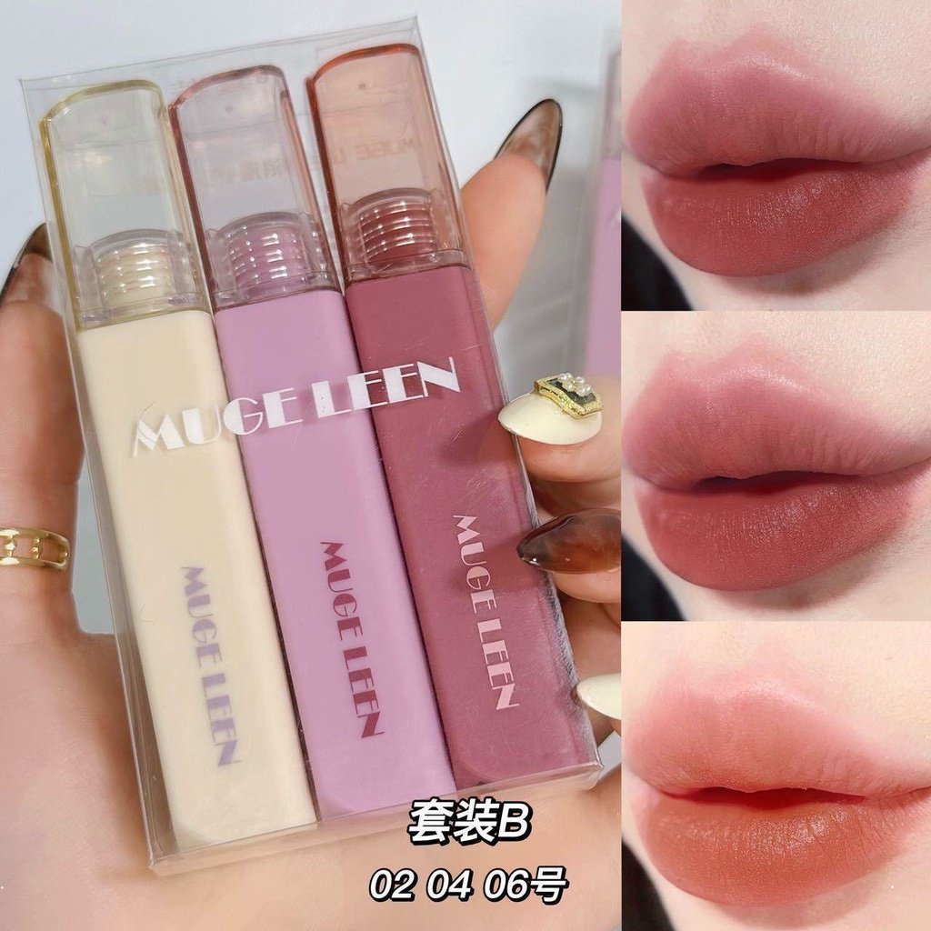 Son Môi Muge Leen Dưỡng Ẩm Chống Thấm Nước Lâu Trôi Không Dễ Phai Màu