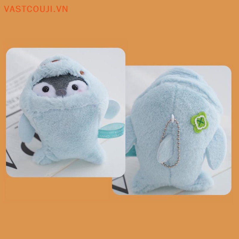 1 Móc Khóa Hình Chim Cánh Cụt Nhồi Bông Dễ Thương