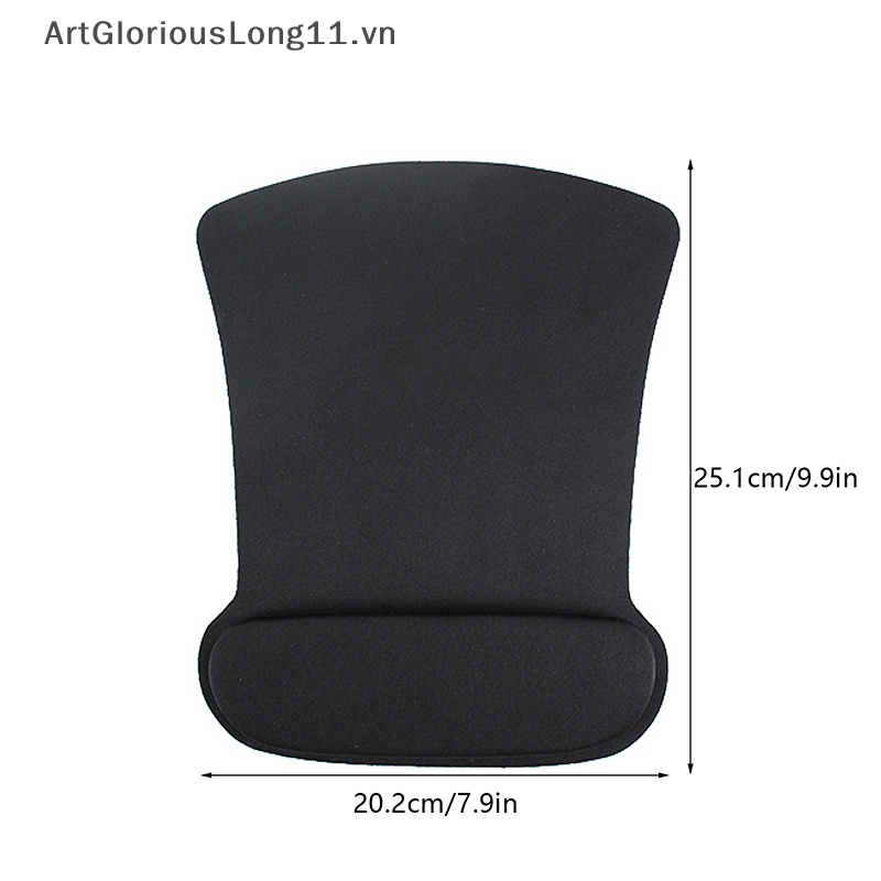 Tấm Lót Chuột Có Đệm Kê Cổ Tay Chống Trượt Màu Sắc Trơn Dành Cho Game Thủ