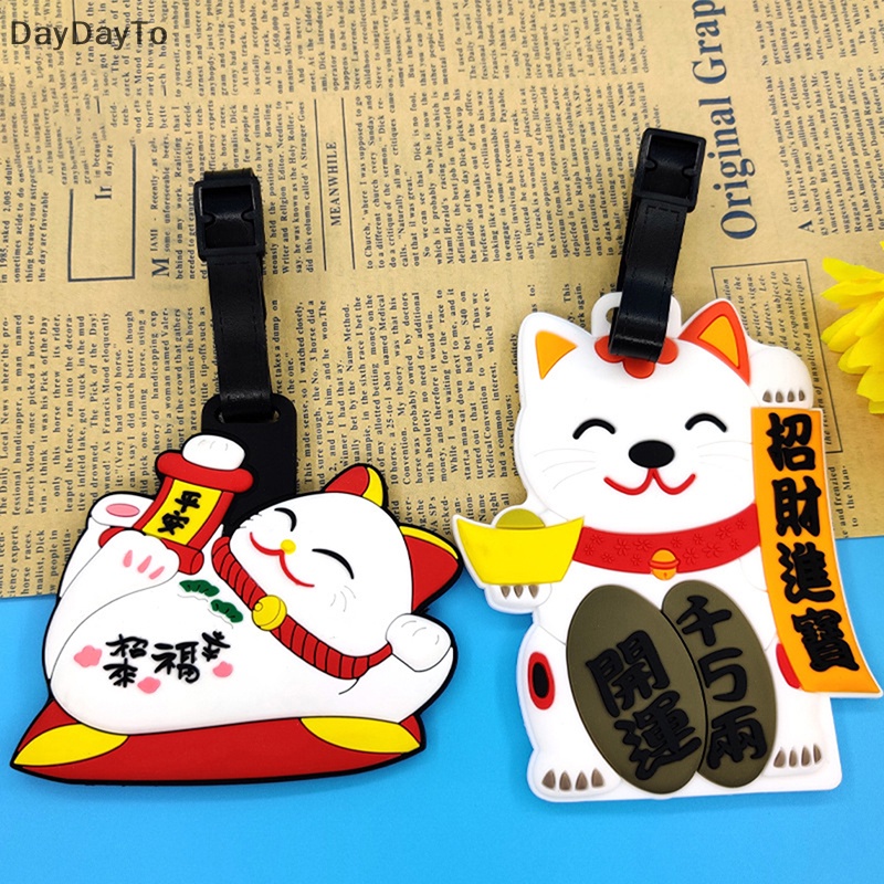 Tag Hành Lý Bằng PVC Nhỏ Gọn Phong Cách Hoạt Hình Thời Trang