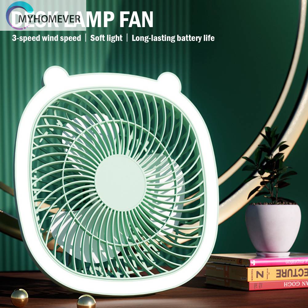 Quạt Điện Làm Mát 3 Tốc Độ 1200MAH Có Thể Gập Lại Cho Văn Phòng / Nhà Ở