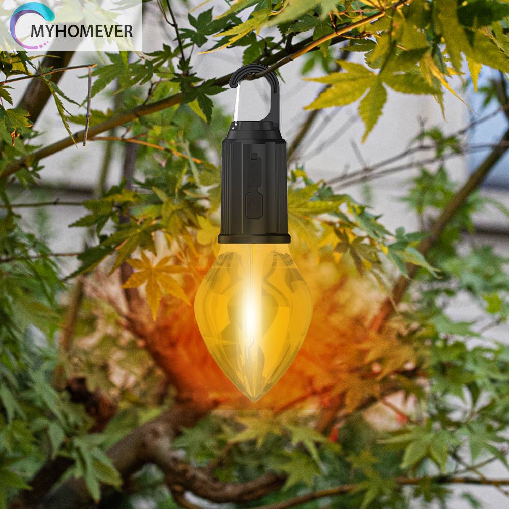 Đèn LED Cắm Trại Chống Thấm Nước 400mAh 100LM Kèm Móc Tiện Dụng