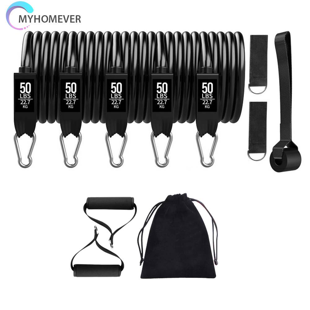 Set 11 Dây Kéo Đàn Hồi Hỗ Trợ Tập Yoga / Thể Hình