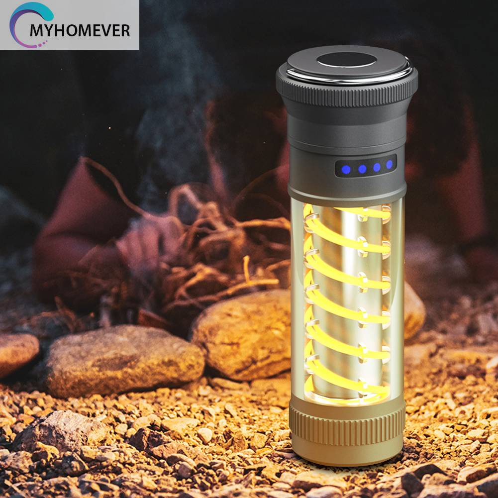 Đèn Cắm Trại Chống Thấm Nước Sạc USB Loại C 10-150LM 1800mAh