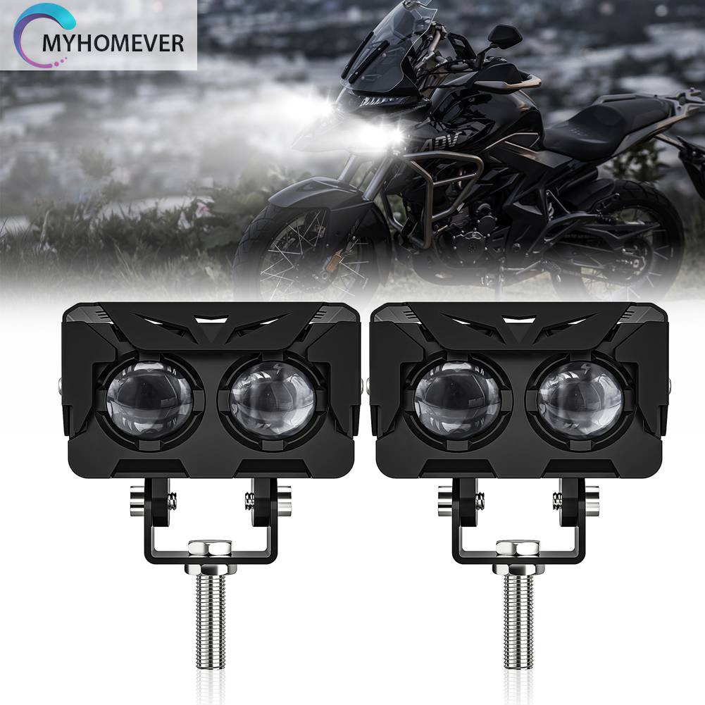 Set 2 Đèn LED Sương Mù Siêu Sáng Dành Cho Xe Mô Tô Jeep 4x4