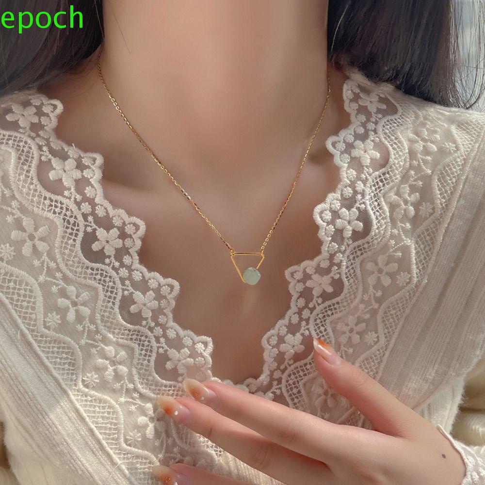 EPOCH Mặt Dây Chuyền Bằng Đồng Màu Sắc Vàng Phong Cách Hàn Quốc Cổ Điển Tinh Tế Tùy Chỉnh Thời