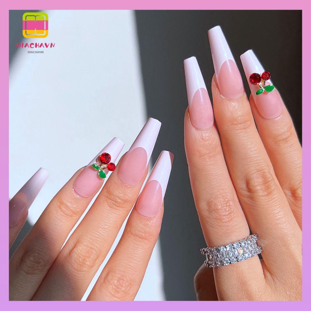 DIACHAVN Hộp 24 Móng Tay Giả Che Phủ Toàn Diện Chất Lượng Cao