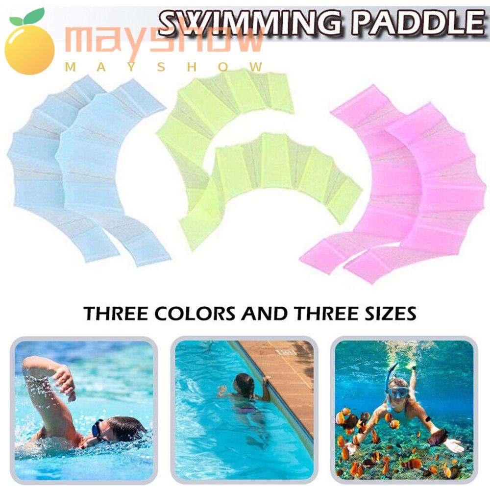 MAYSHOW 1 Cặp Vây Bơi Lội Bằng Silicone Đeo Ngón Tay Chống Rung Tiện Dụng
