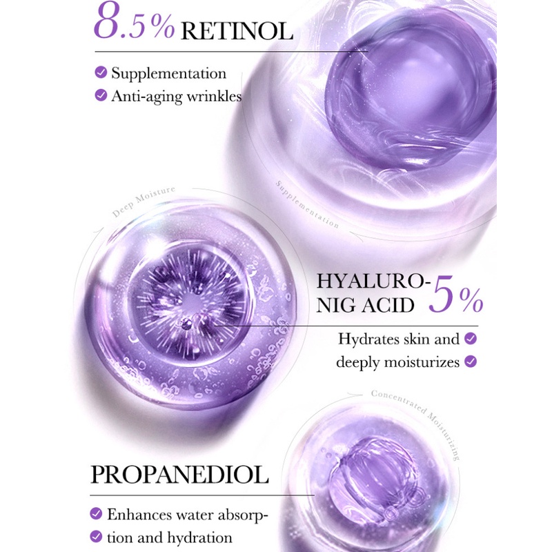 Serum BIOAQUA Retinol Giữ Ẩm Chống Lão Hóa / Nếp Nhăn Làm Săn Chắc Và Sáng Da 30ml
