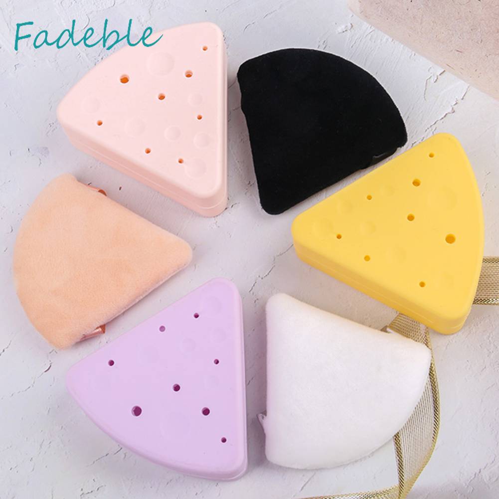 Hộp Đựng Mút Trang Điểm Silicone Hình Tam Giác Tiện Lợi Cho Đi Du Lịch