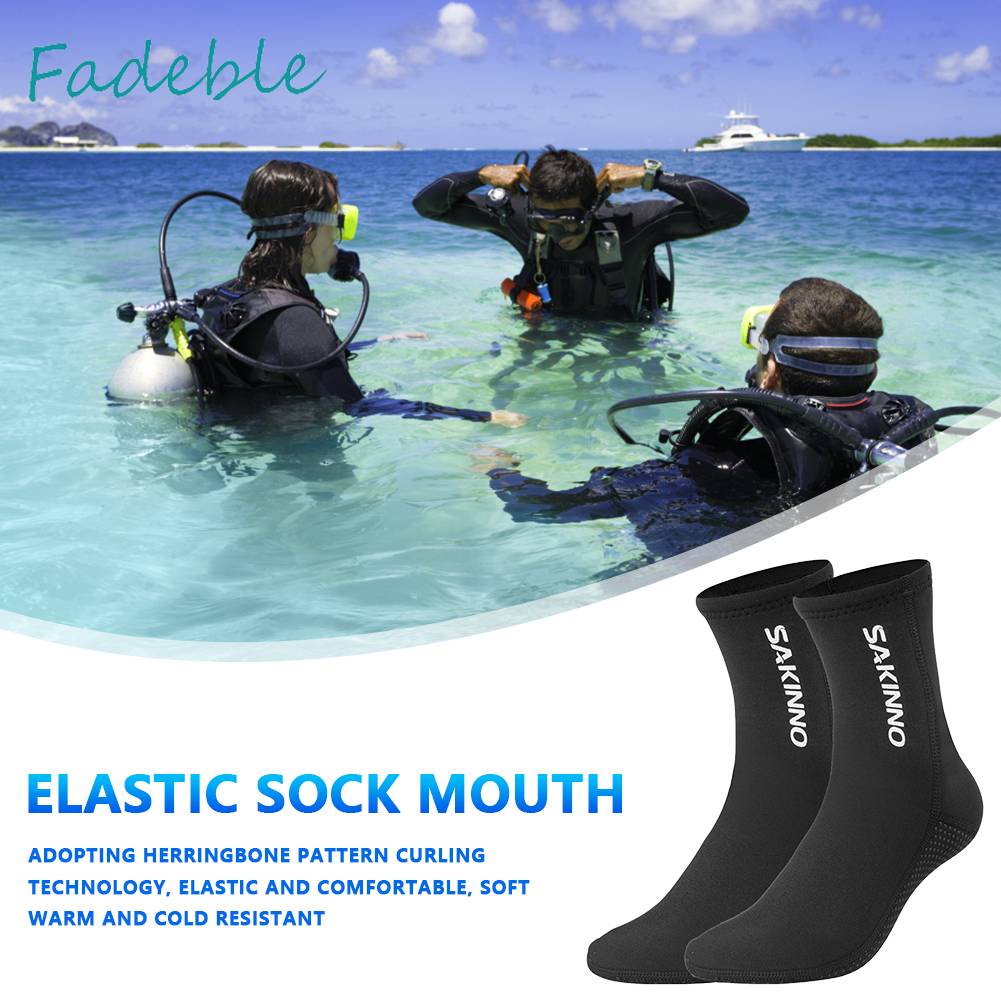 Vớ Đi Biển Bằng Cao Su Tổng Hợp Chống Trầy Xước Chống Lạnh Ấm Áp Cho Nam Và Nữ